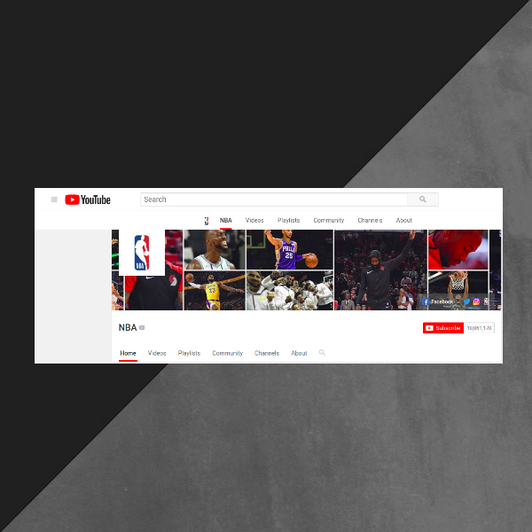 NBA Youtube Channel Art