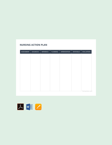 action plan example for nursing
