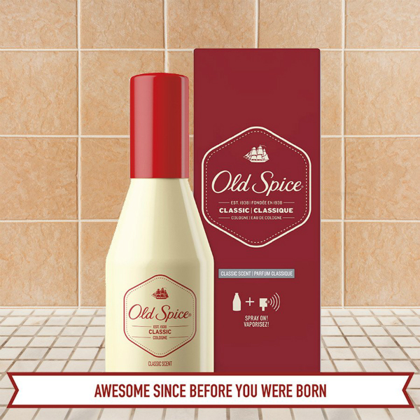 old spice perfume product label