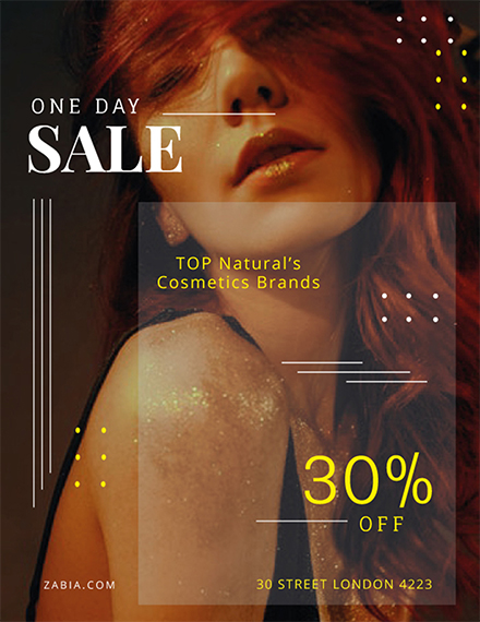 one day sale flyer