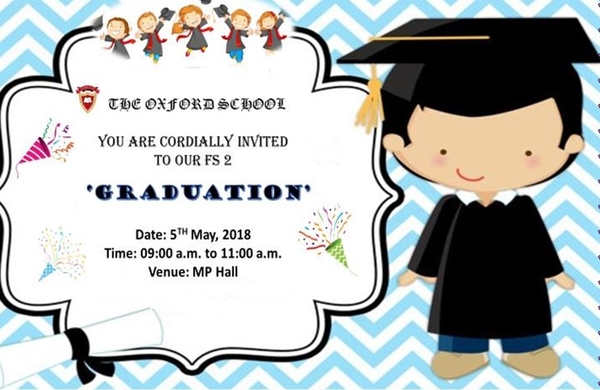Oxford School Graduation Invitation