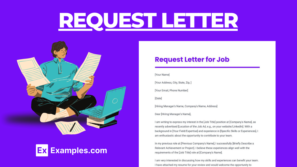 request letter format from to