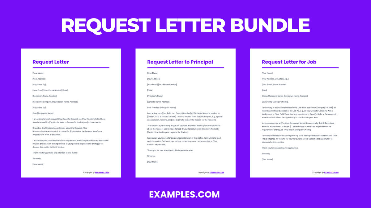 Request Letter Bundle
