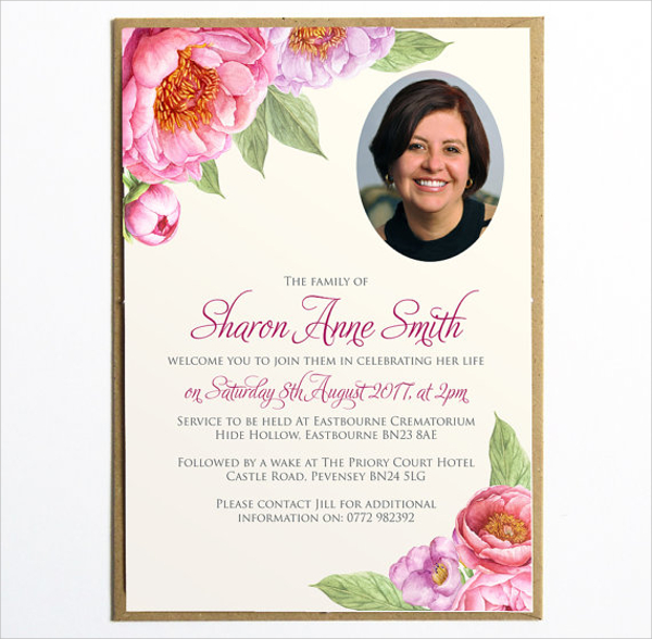 Funeral Invitation 30 Examples Format Pdf Examples