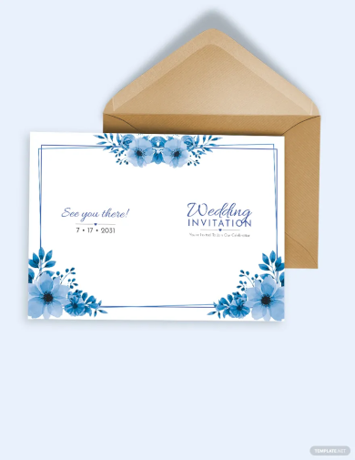 sided invitation card template