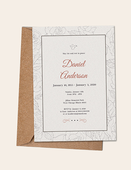 15 Funeral Invitation Examples Templates And Design Ideas Examples