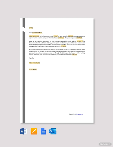 Sponsorship Request Letter Template