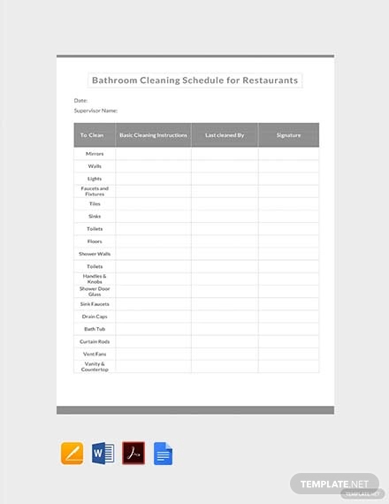 free bathroom cleaning for restaurant