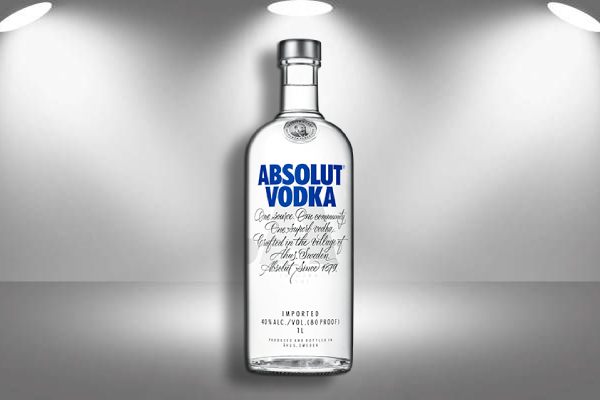 absolut vodka bottle label