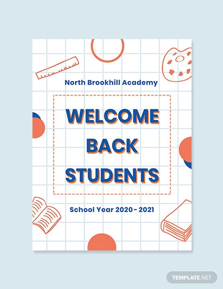back to school poster template