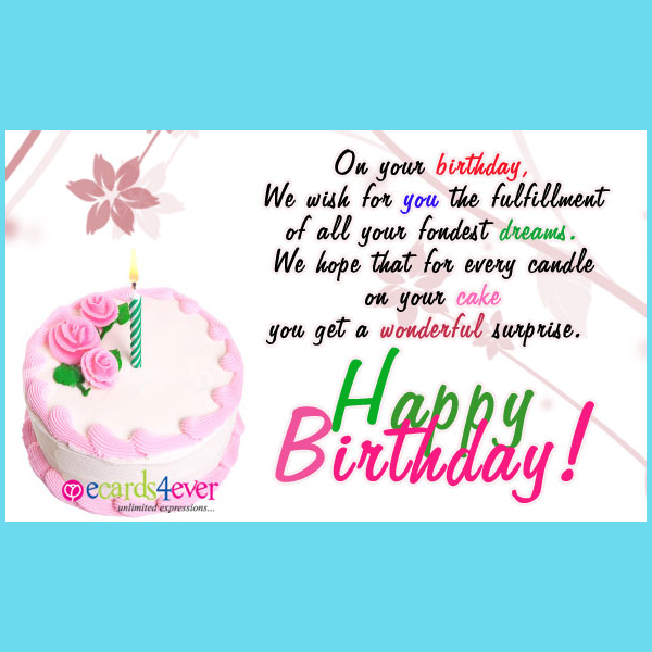 cake happy birthday greeting card