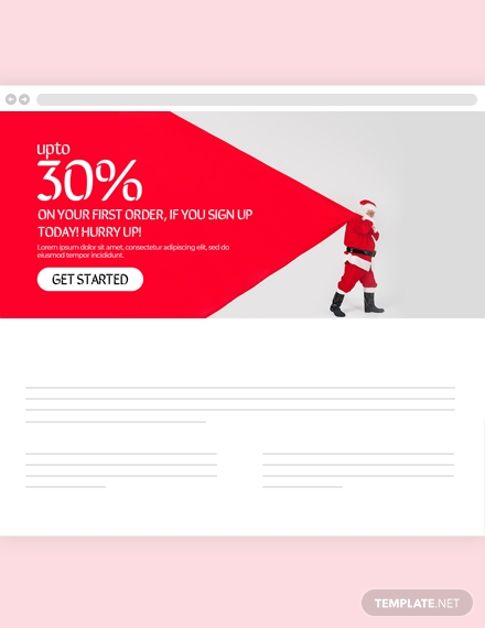 Christmas Offer Website Header