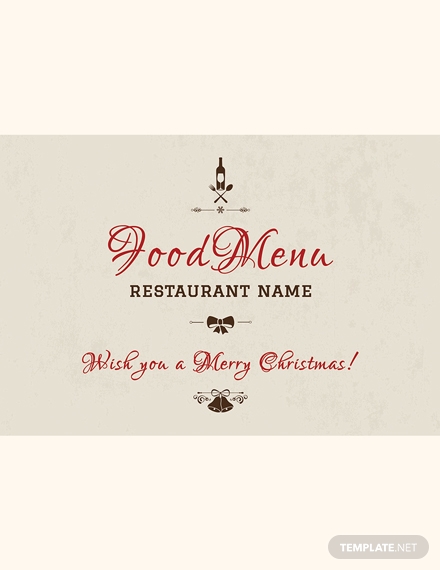 christmas restaurant greeting card