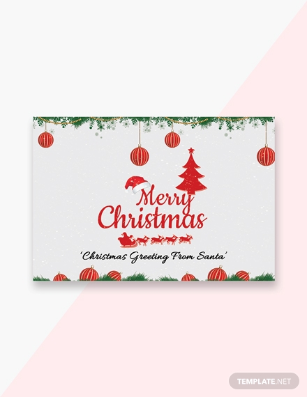 creative christmas greeting card template sample
