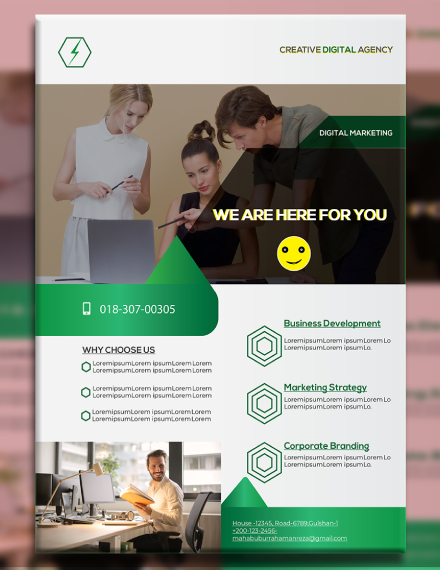 digital marketing business flyer