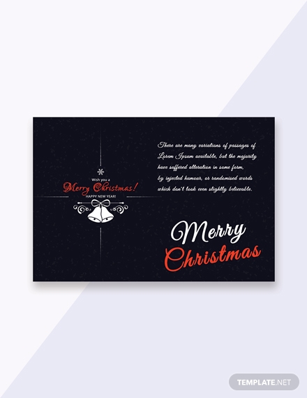 elegant christmas greeting card
