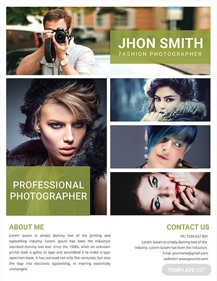fashion photography flyer design