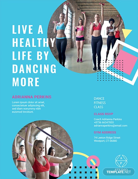 Fitness Class Flyer Example