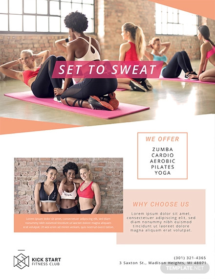 Fitness Health Club Flyer Template1