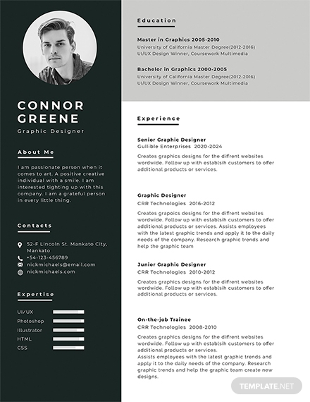 free experience resume template