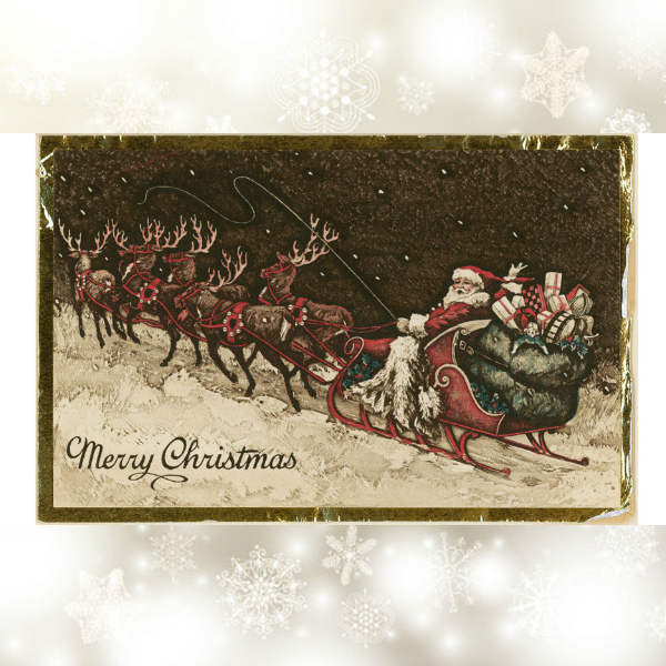 hallmark 1910 vintage christmas greet card1