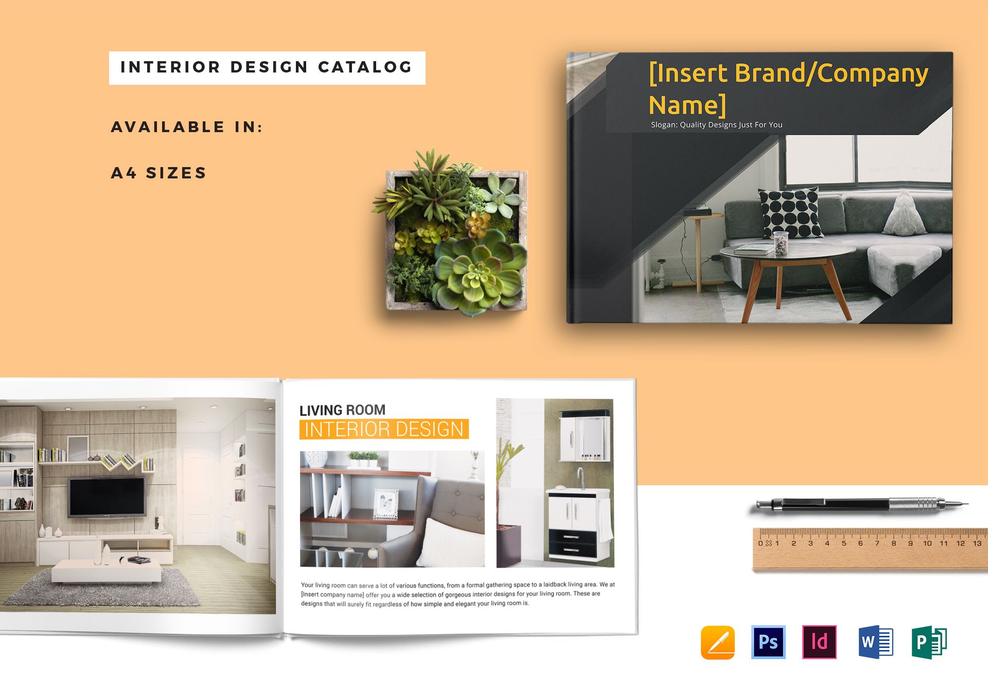 interior design catalog template