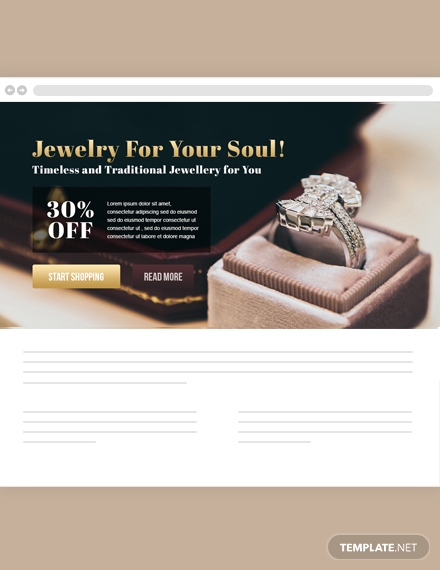 jewelry website header