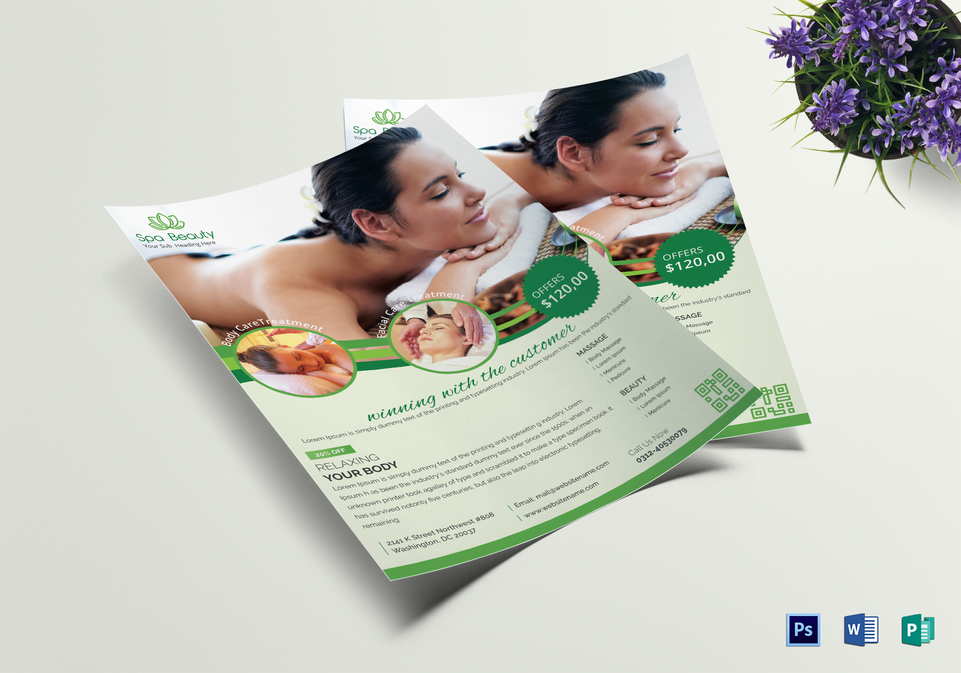 Modern Beauty Spa Flyer