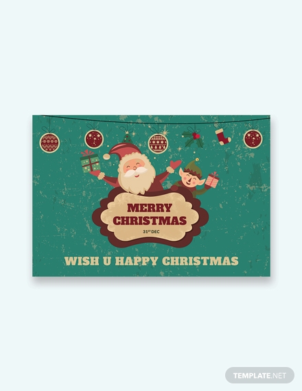 modern christmas greeting card