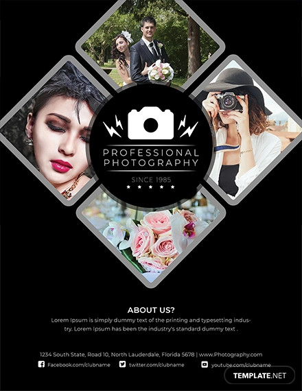 modern photography flyer