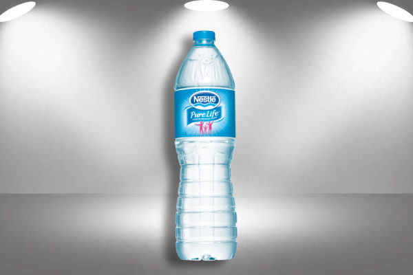 nestle water bottle label