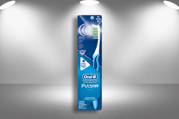 oral b pro health pulsar toothbrush label