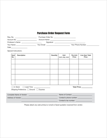 purchase order request form1
