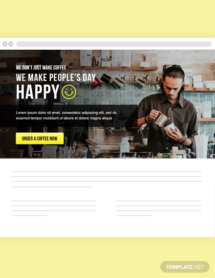 restaurant website header