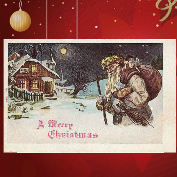 sample vintage christmas greeting card