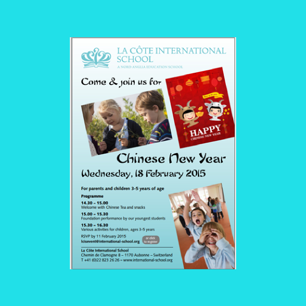 School Chinese New Year Flyer