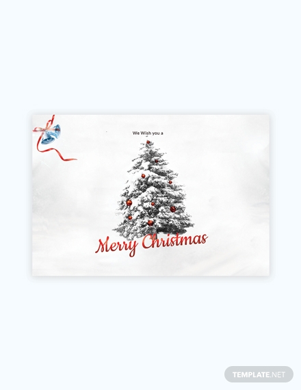 simple christmas card design