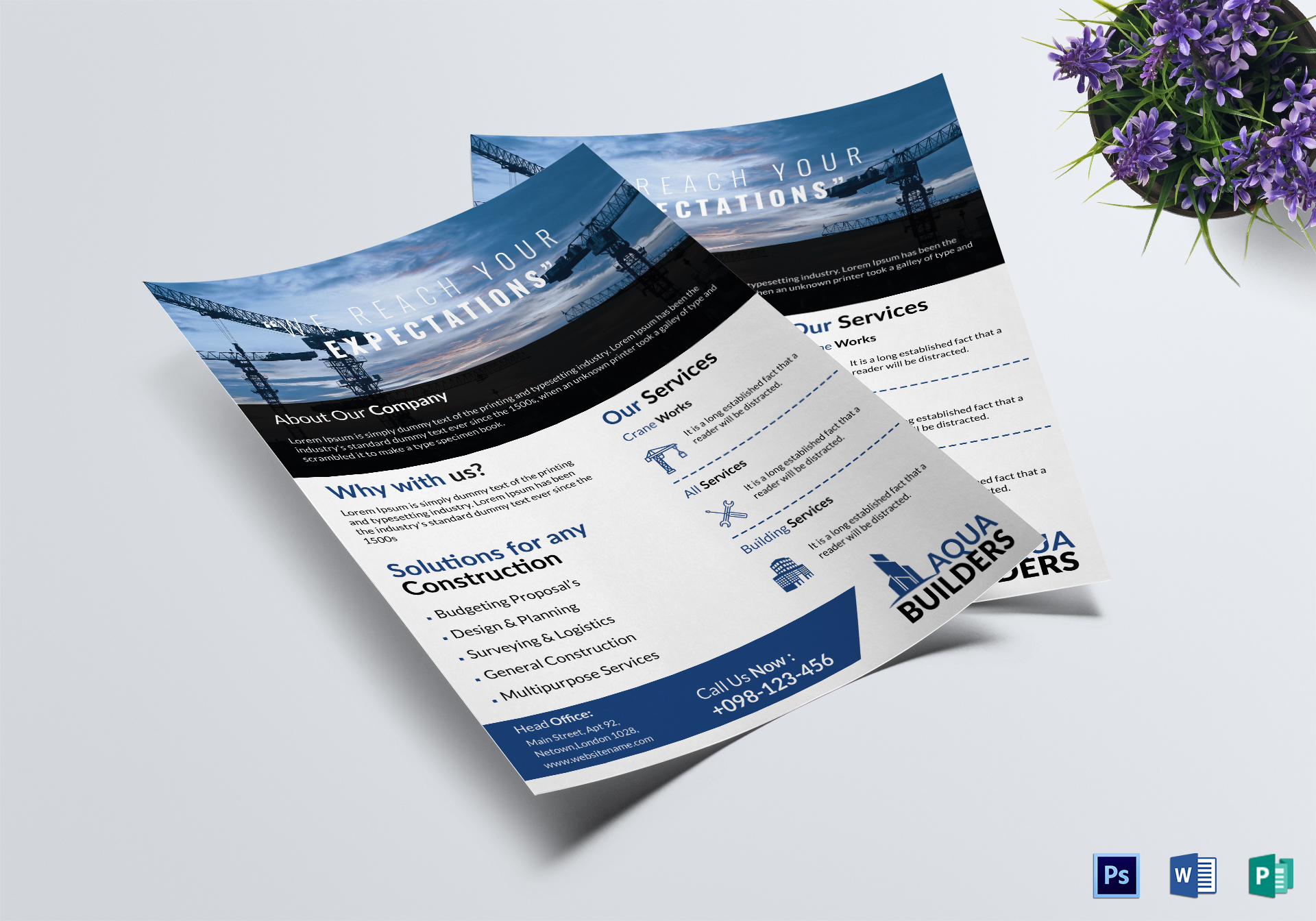 Simple Construction Company Flyer