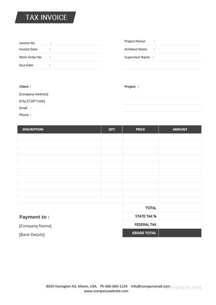 Tax Invoice Template