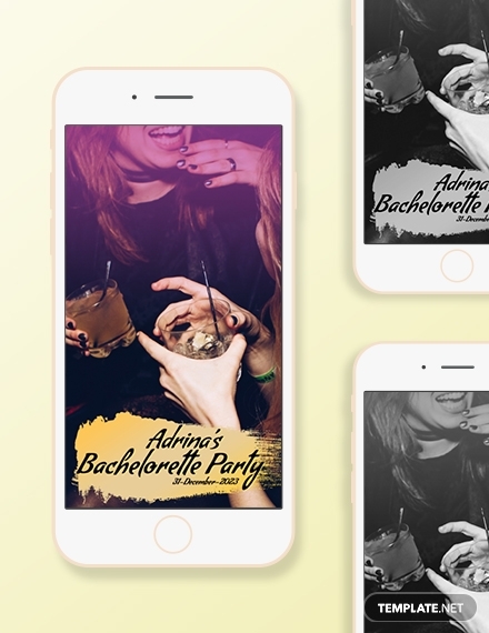 bachelorette snapchat geofilters template