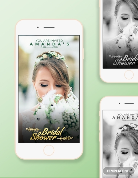 bridal shower snapchat geofilters