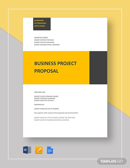 Cara Membuat Template Proposal Di Word IMAGESEE   Business Project Proposal Template 