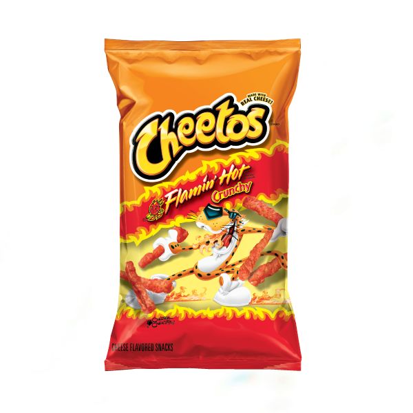cheetos flaming hot label