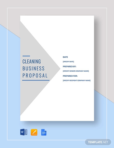 cleaning business proposal template