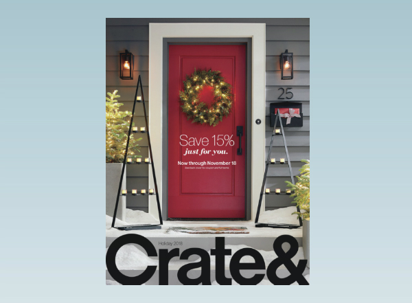 cratebarrel holiday catalog