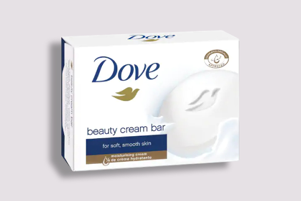 dove beauty bar label