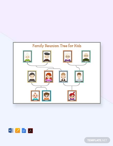 family reunion tree template for kids