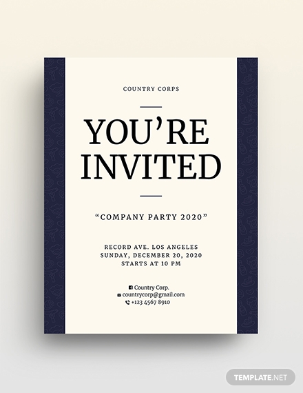 invitation flyer template