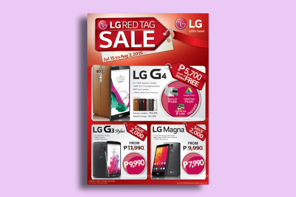 lg red tag sale flyer