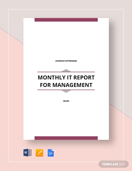monthly it report for management
